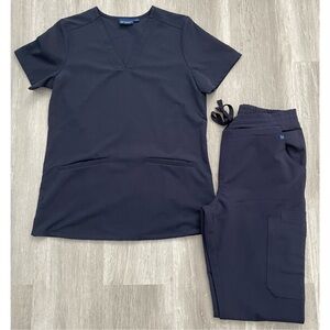 Dr. Woof Navy Scrub Set
